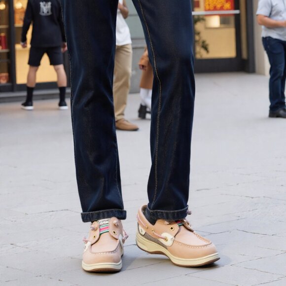 Sperry Women's Beige and Cream Boat Shoes - Picture 1 of 7
